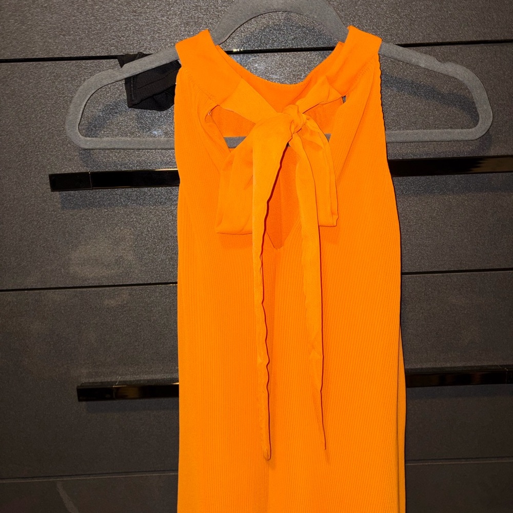 Chic Backless Orange Dress - Picture 3 of 4